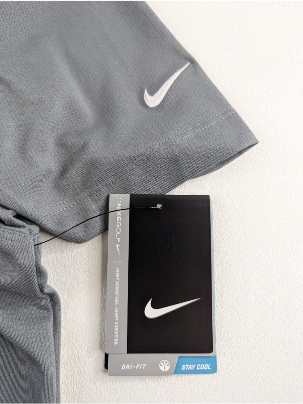 Nike Dri-FIT Men's 2XL Golf Polo Shirt Vertical Mesh w Clarios Logo 637167-065 - Picture 6 of 9